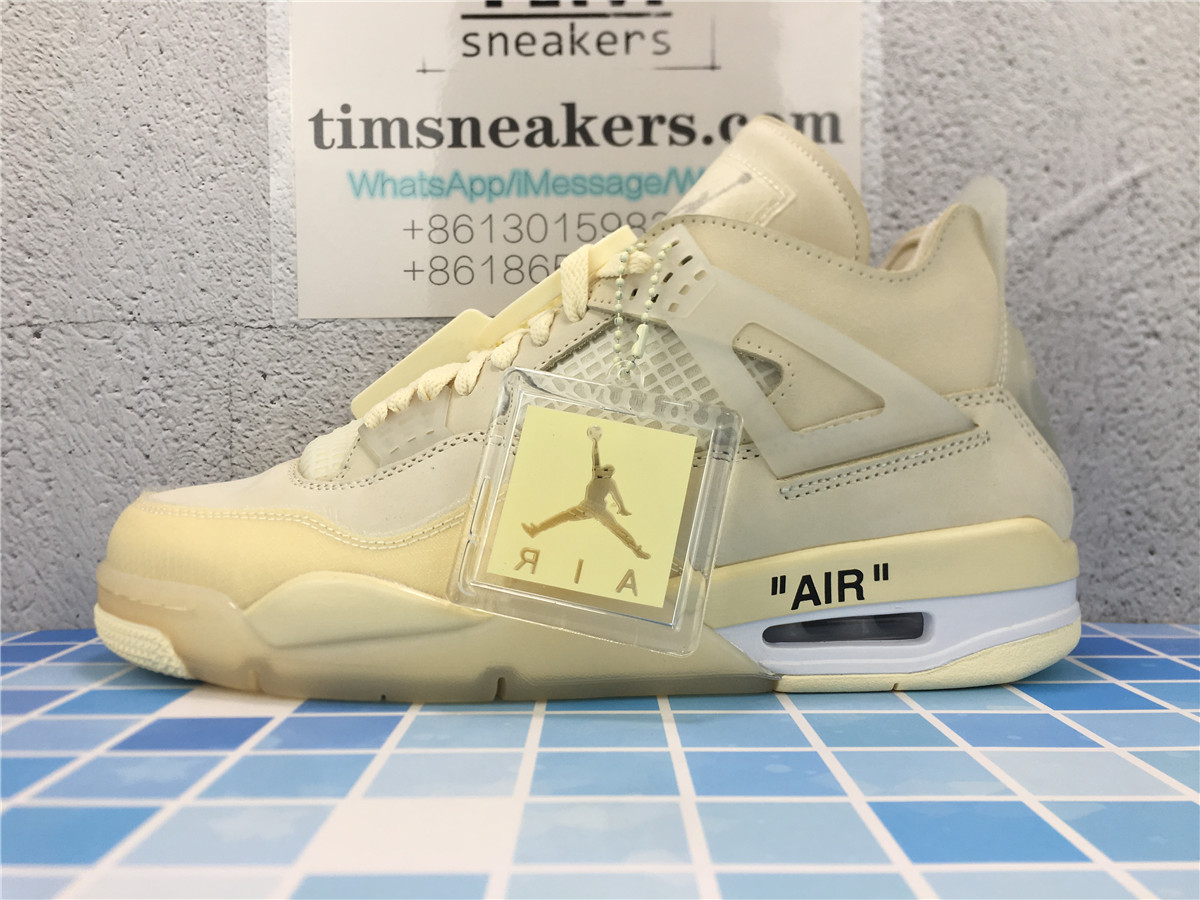 New batch Off-White x Wmns Air Jordan 4 SP Sail CV9388-100